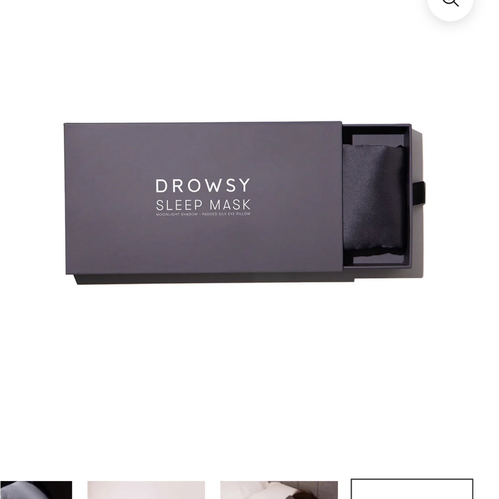 NWT Charcoal grey Drowsy Sleep Mask